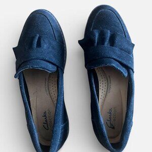 Comfortable black suede dressy loafers